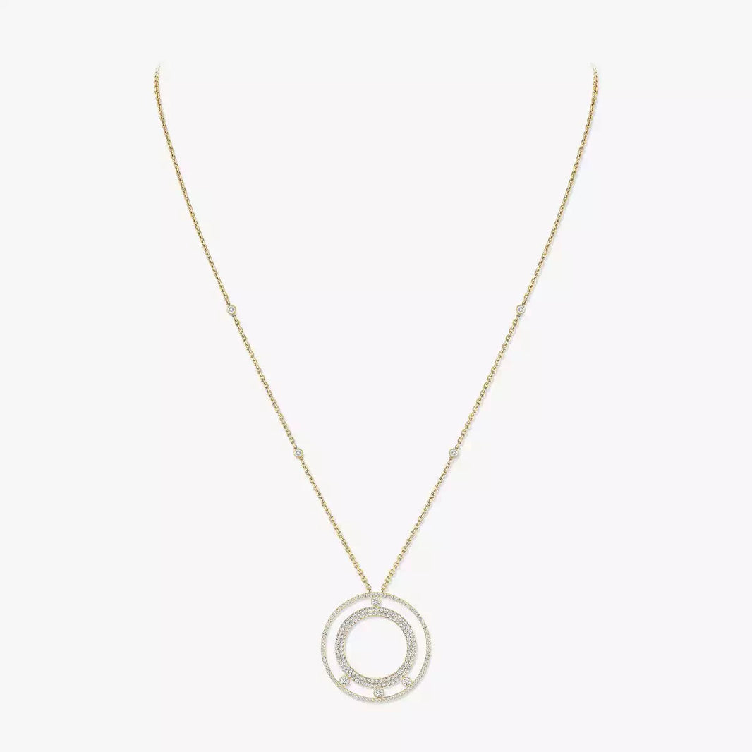 [Amore Jewels]Move Romane Long Pave_-Set Diamond Necklace
