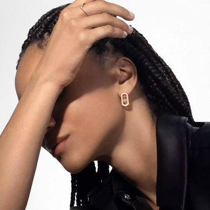 [Amore Jewels]So Move Diamond Earrings in Yellow Gold