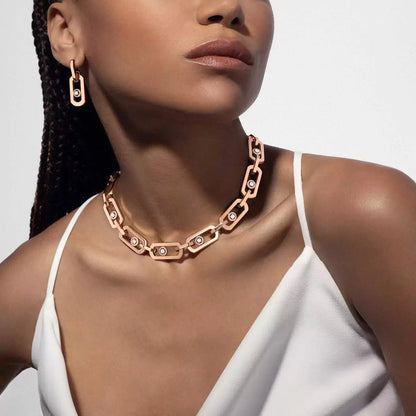 [Amore Jewels] So Move XL Diamond Hoop Earring