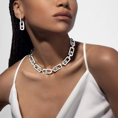 [Amore Jewels] So Move XL Diamond Hoop Earring