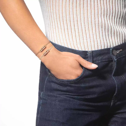 [Amore Jewels]Messika Care(s) pink cord pavé bracelet