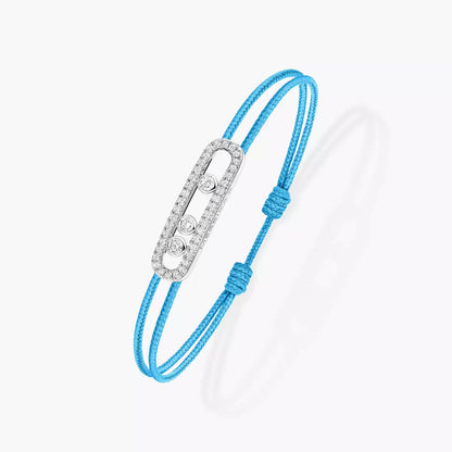 [Amore Jewels]Messika Care(s) pink cord pavé bracelet