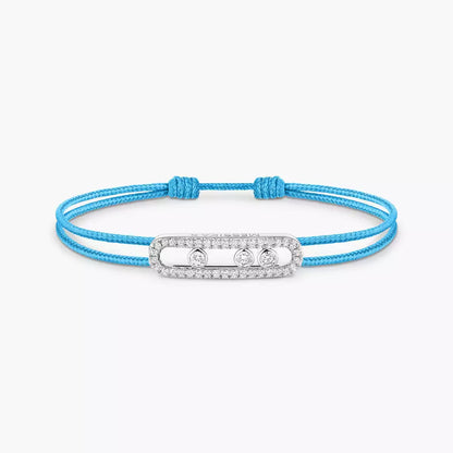 [Amore Jewels]Messika Care(s) pink cord pavé bracelet