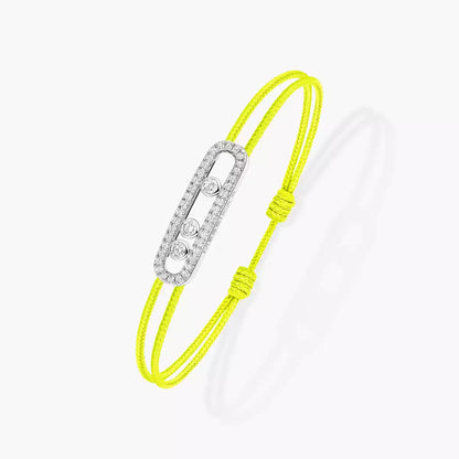 [Amore Jewels]Messika Care(s) pink cord pavé bracelet