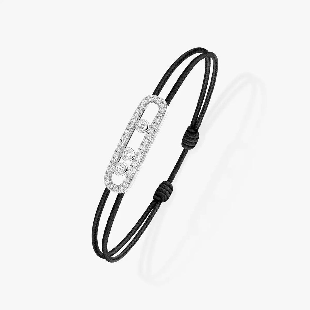 [Amore Jewels]Messika Care(s) pink cord pavé bracelet