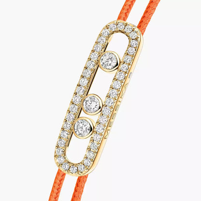[Amore Jewels]Messika Care(s) pink cord pavé bracelet