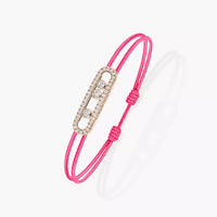 [Amore Jewels]Messika Care(s) pink cord pavé bracelet