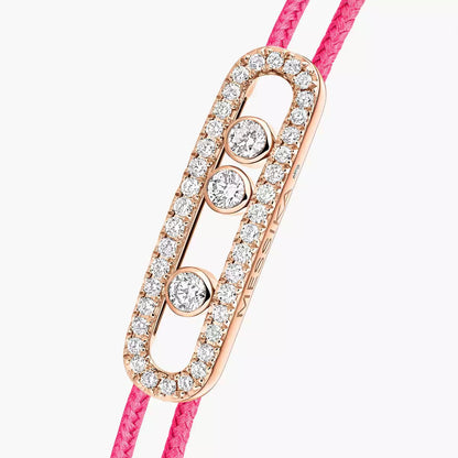 [Amore Jewels]Messika Care(s) pink cord pavé bracelet