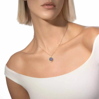 [Amore Jewels]Lucky Move Diamond Necklace in Rose Gold and White Mother-of-Pearl