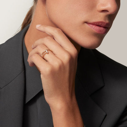 [Amore Jewels]JUSTE 1.8MM HALF DIAMOND RING