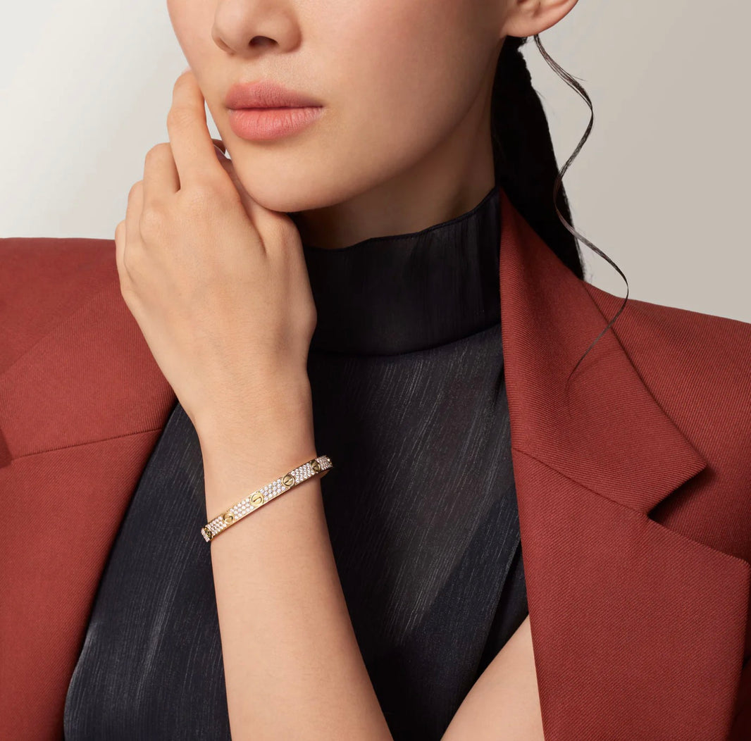 [Amore Jewels]LOVE BRACELET 6.1MM DIAMOND-PAVED