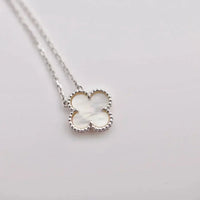 [Amore Jewels]CLOVER  15MM WHITE MOTHER-OF-PEARL SILVER