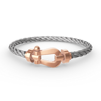 [Amore Jewels]FORCE LARGE HORSESHOE NO DIAMOND BRACELET ROSE GOLD