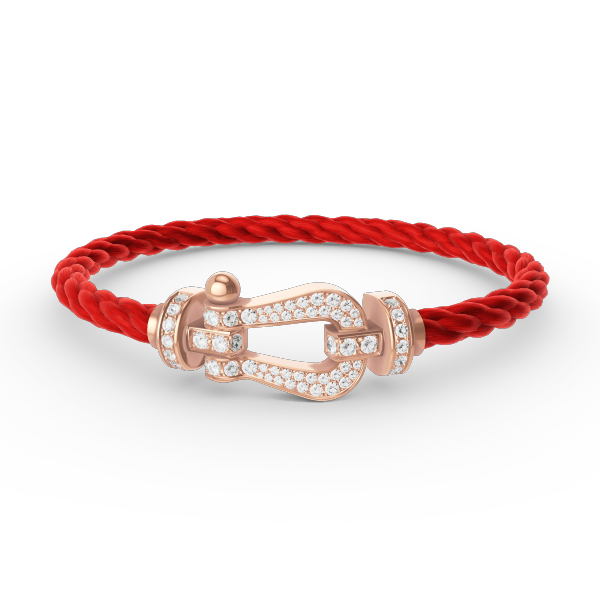 [Amore Jewels]FORCE LARGE HORSESHOE FULL DIAMOND BRACELET ROSE GOLD
