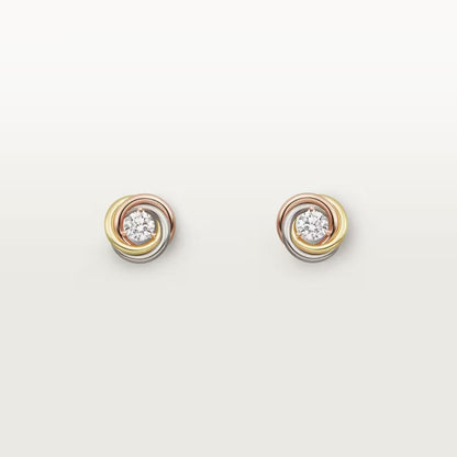 [Amore Jewels]TRINITY STUD DIAMOND EARRINGS