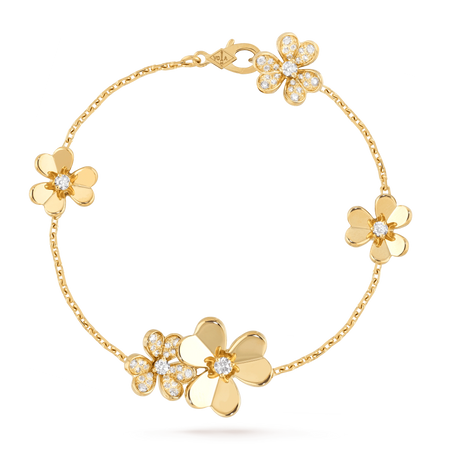 [Amore Jewels]FRIVOLE GOLD 5 FLOWERS BRACELET