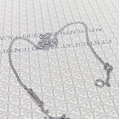 [Amore Jewels]FRIVOLE SILVER FLOWER DIAMOND BRACELET