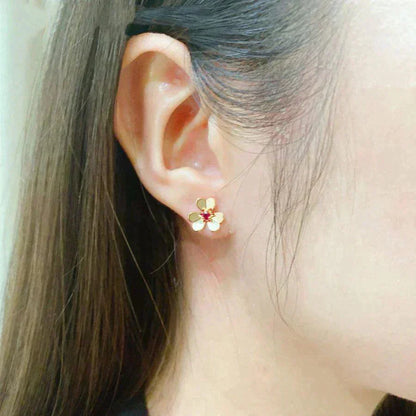 [Amore Jewels]FRIVOLE  FLOWER PINK EARRINGS
