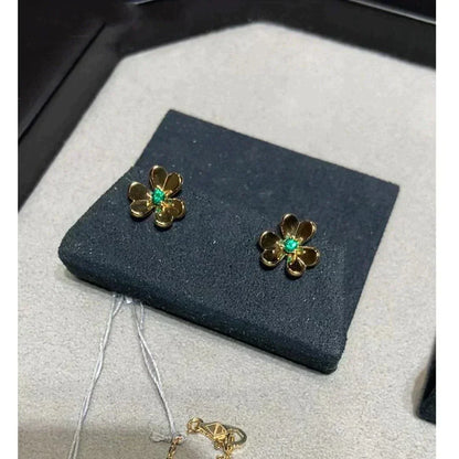 [Amore Jewels]FRIVOLE  FLOWER MALACHITE EARRINGS