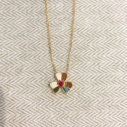 [Amore Jewels]FRIVOLE GOLD FLOWER NECKLACE