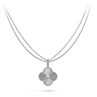 [Amore Jewels]CLOVER 25MM SILVER BIG CLOVER NECKLACE