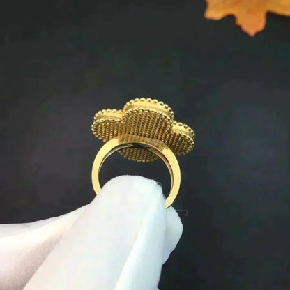 [Amore Jewels]CLOVER MALACHITE RING