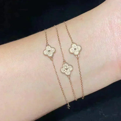 [Amore Jewels]CLOVER SINGLE FLOWER BRACELET