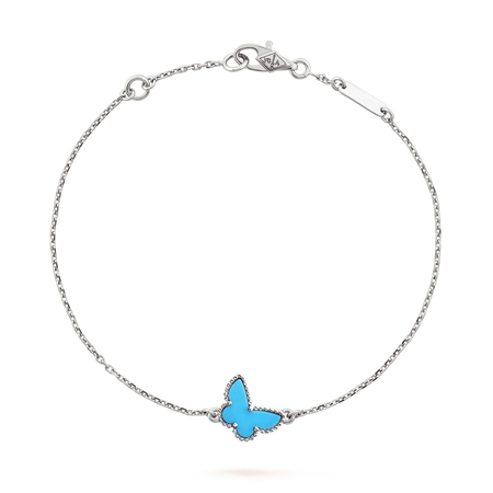 [Amore Jewels]BUTTERFLY TURQUOISE BUTTERFLY BRACELET SILVER