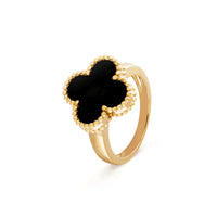 [Amore Jewels]CLOVER ONYX RING