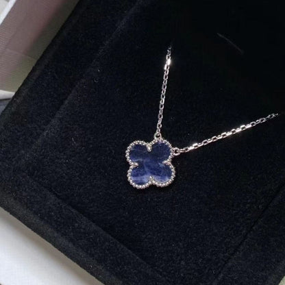 [Amore Jewels]CLOVER 15MM PIETERSITE NECKLACE SILVER