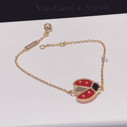 [Amore Jewels]LUCKY SPRING 1 MOTIF PINK GOLD BRACELET