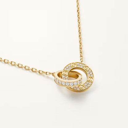 [Amore Jewels]LOVE  FULL DIAMOND PENDANT NECKLACE