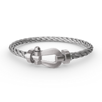 [Amore Jewels]FORCE LARGE HORSESHOE NO DIAMOND BRACELET SILVER