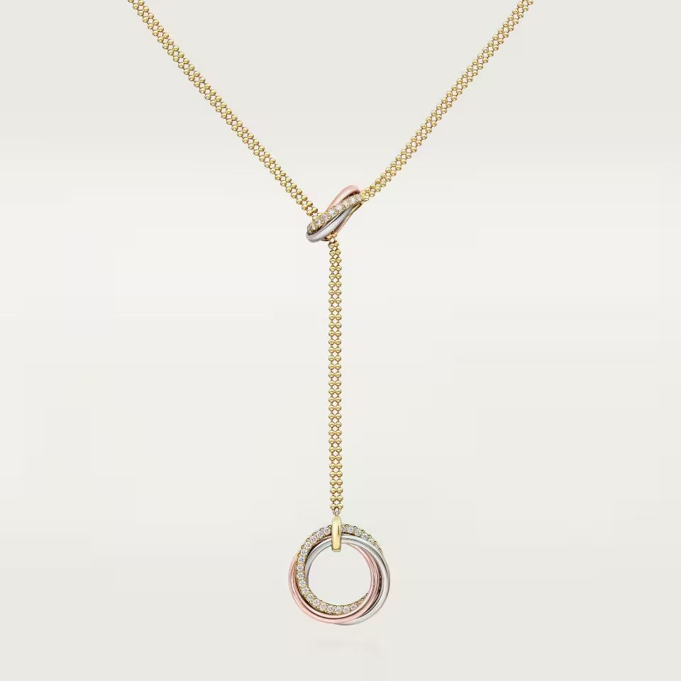 [Amore Jewels]TRINITY DIAMONDS NECKLACE