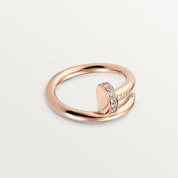 [Amore Jewels]JUSTE RING 2.65MM PINK GOLD DIAMOND
