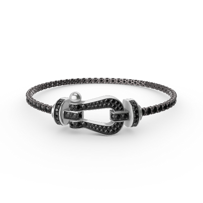 [Amore Jewels]FORCE  LARGE HORSESHOE FULL DIAMOND TENNIS BRACELET